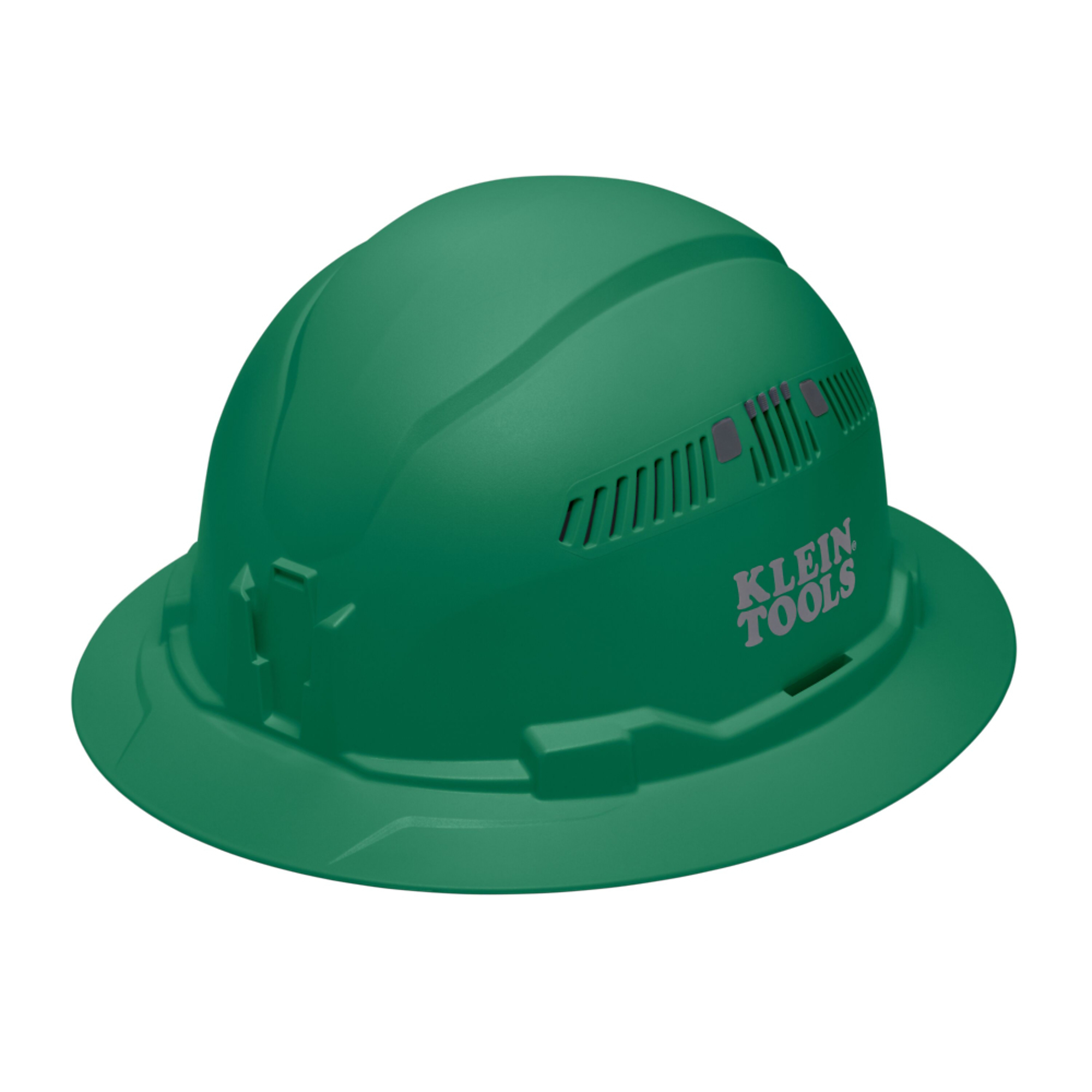 Hard Hat, Vented, Full Brim Style, Green, Klein Tools Model# 60941